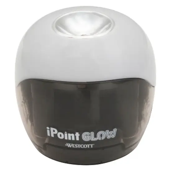 Westcott iPoint Glow Color-Changing Battery Pencil Sharpener - School & Classroom Supplies for Kids image {1}