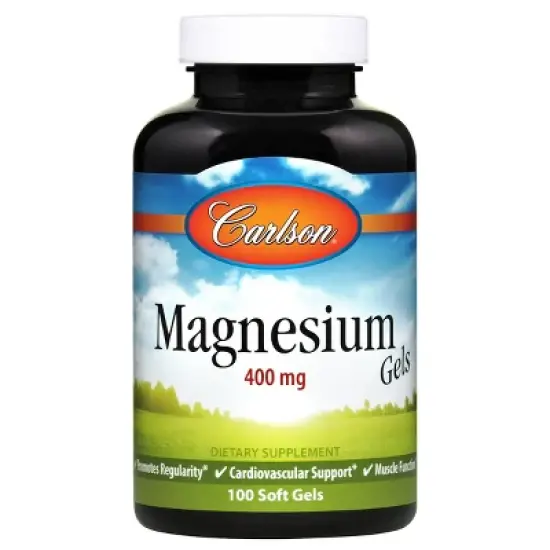 Carlson - Magnesium Gels, 400 mg of Magnesium, Heart Health, Bowel Function image {4}
