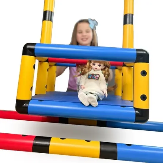 Funphix Doll Set 279 Pcs Building Toy with 2 Dolls Buildable Doll Furniture & Stroller image {7}