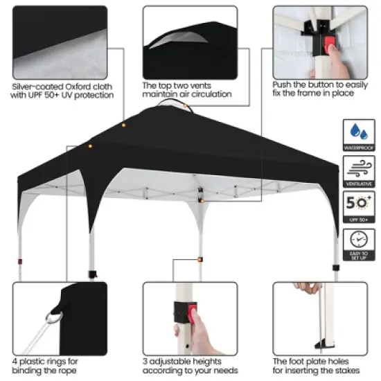 Yaheetech Pop Up Canopy with Roller Bag and Sandbags image {3}
