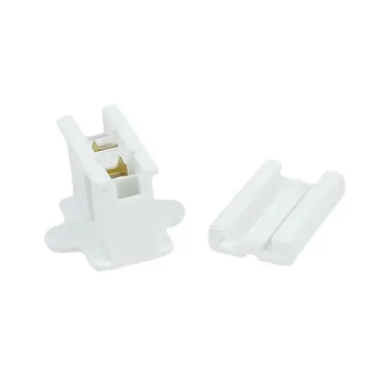 Novelty Lights White Snap-On Vampire Plug SPT-2 for C9/C7 Socket or Zip Cord Wire image {2}