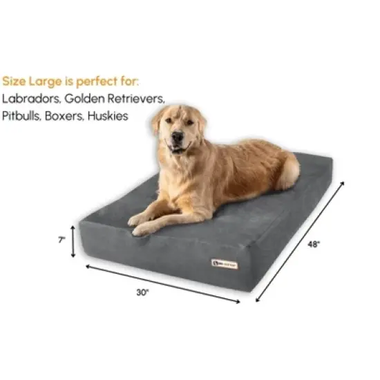 Big Barker 7" Orthopedic Dog Bed - Sleek Edition image {6}