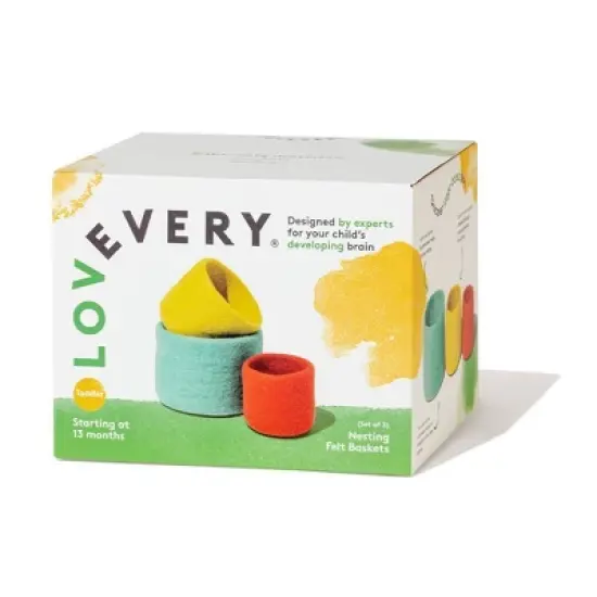 Lovevery Nesting Felt Baskets - 3pc image {1}