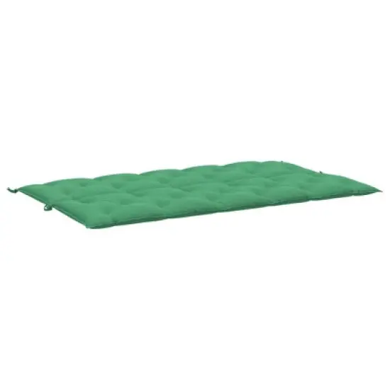vidaXL Bench Cushion Water Repellent Outdoor Seat Cushion Pad Oxford Fabric - Green 70.9" image {3}