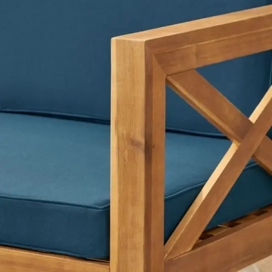 INFURNIC Patio Seating Sets Modern Outdoor Furniture Set Featuring Unique Design,Perfect for Gardens, Living Spaces, Black, 81.5"*53.5"*24" image {2}