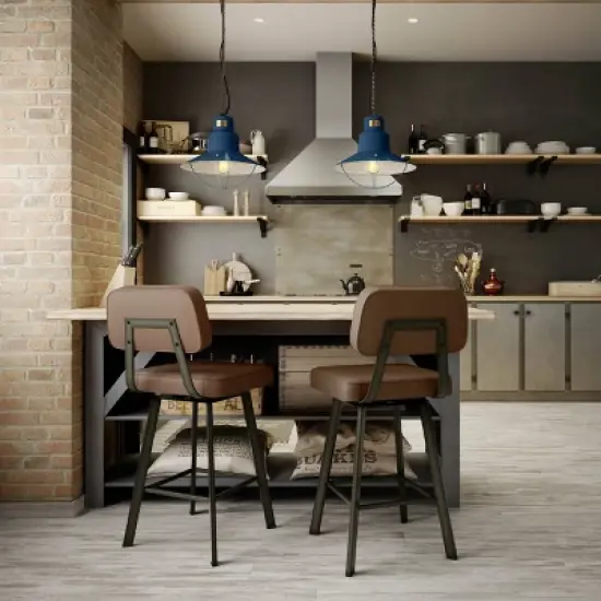 26.75" Clarkson Swivel Counter Height Barstool - Amisco image {5}