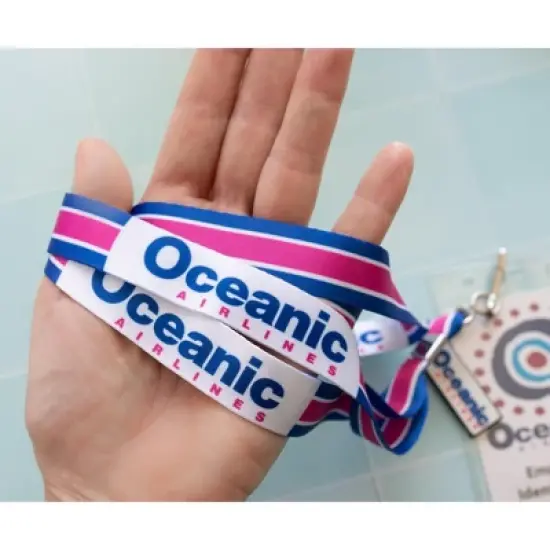 Surreal Entertainment Lost Oceanic Airlines Lanyard with ID Card & Charm image {6}