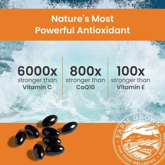 BioAstin Hawaiian Astaxanthin - Support Immune & Joint Health - Non-GMO & Farm-Direct - 4 mg image {3}