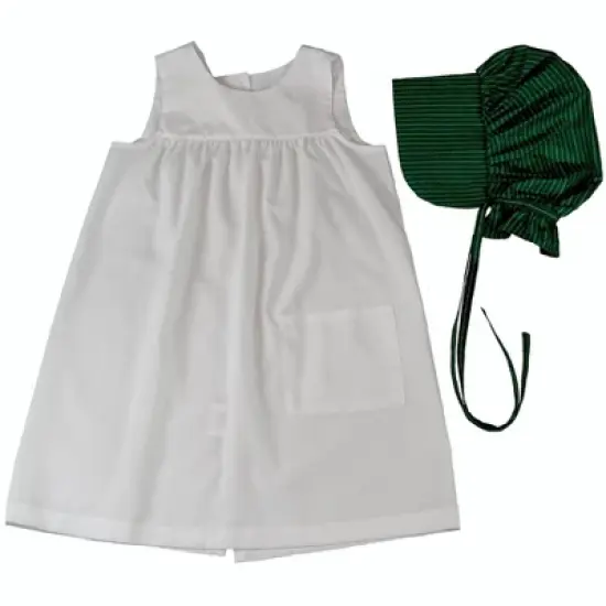 The Queen's Treasures Child-Size Little House Prairie Apron & Bonnet Set image {5}