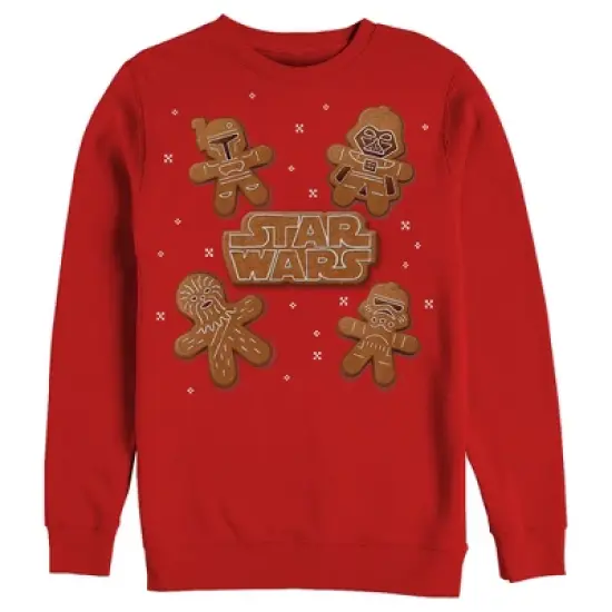 Men's Star Wars Christmas Gingerbread Characters Sweatshirt image {2}
