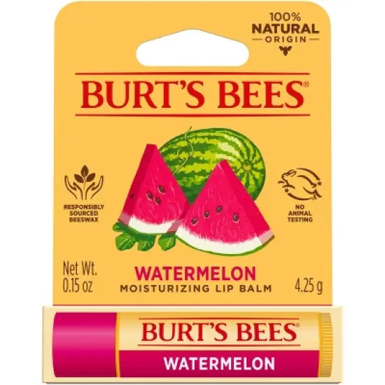 Burt's Bees Moisturizing Lip Balm - Watermelon - 0.15oz image {7}