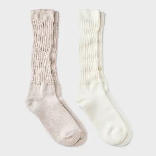 Women's Slouch 2pk Crew Socks - Universal Thread&trade; 4-10 image {4}