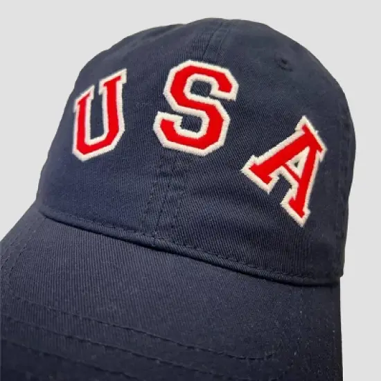 Mighty Fine USA Baseball Hat - Blue/Red image {3}