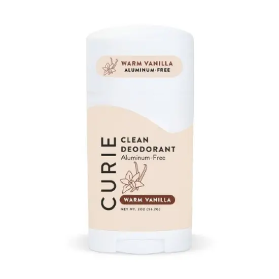Curie Solid Deodorant Stick Warm Vanilla - Aluminum-Free 2oz image {3}