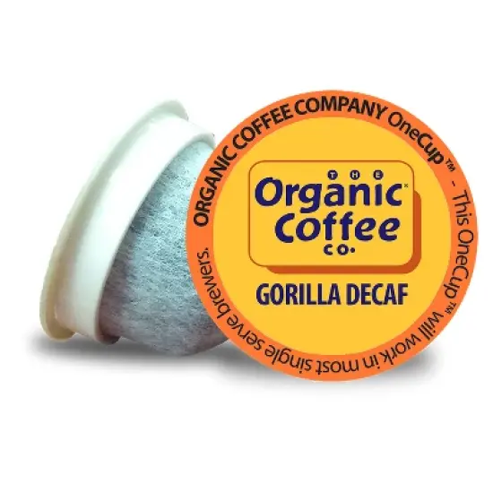 Organic Coffee Co. Gorilla Decaf Compostable Coffee Pods image {1}