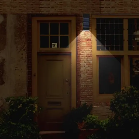 LED Solar Single Direction Solar Outdoor Wall Light  - Techko Maid image {9}