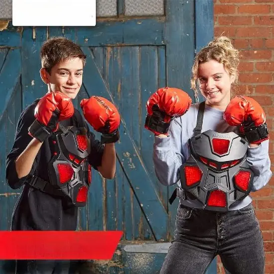 ArmoGear Kids Boxing Gloves with Easy Closure - Red image {2}