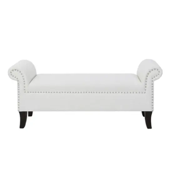 Jennifer Taylor Home Kathy Roll Arm Entryway Accent Bench image {3}