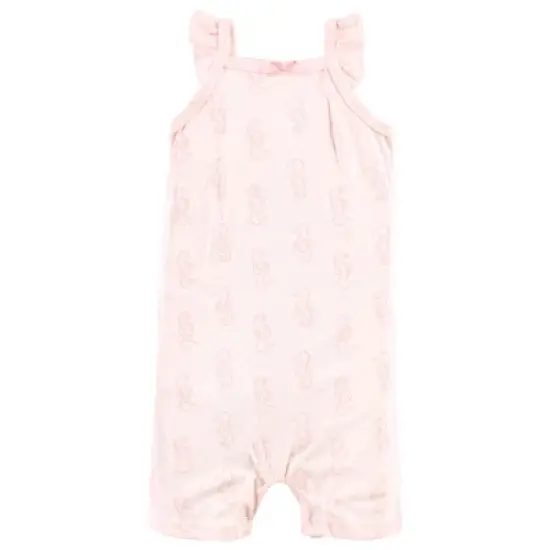 Hudson Baby Infant Girl Cotton Rompers, Turtley Adorable image {4}