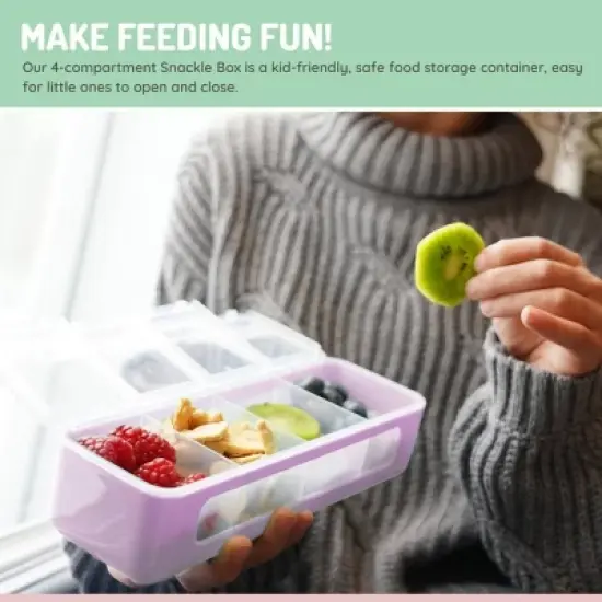 Melii 4 Compartment Snackle - Pink image {2}