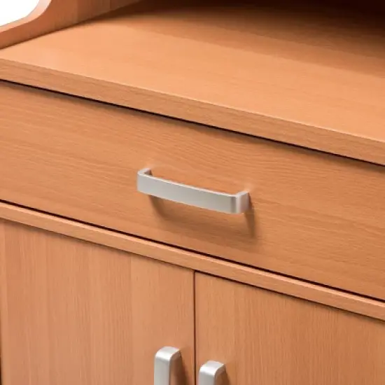 Lowell Modern and Contemporary Wood Finish Kitchen Cabinet Brown - Baxton Studio image {4}