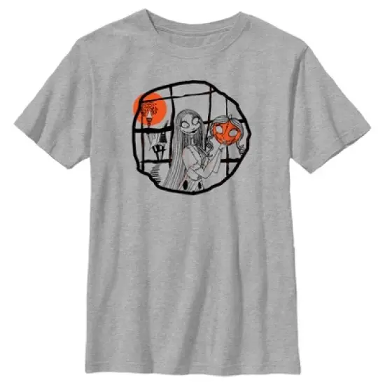 Boy's The Nightmare Before Christmas Halloween Sally Pumpkin Sketch T-Shirt image {4}
