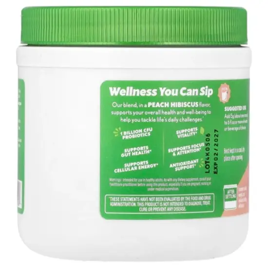 Amazing Grass Sweet Greens, Peach Hibiscus, 5.29 oz (150 g) image {2}