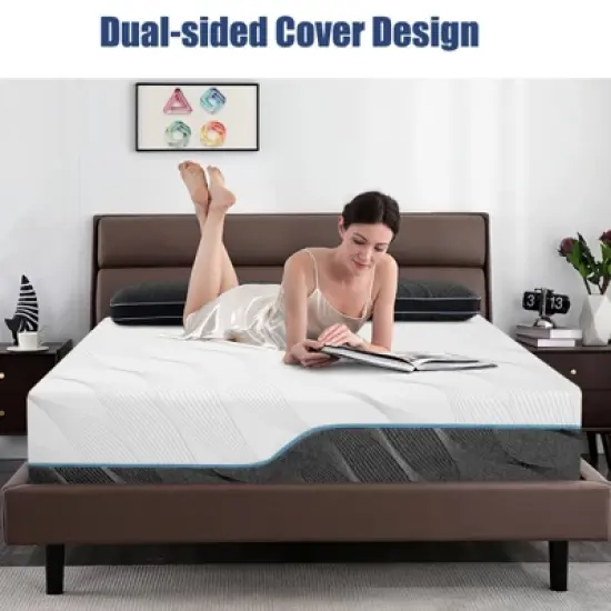 Vipbear Extra Firm Twin Mattress Medium - Extra Firm Dual Sides Flippable Mattress image {7}