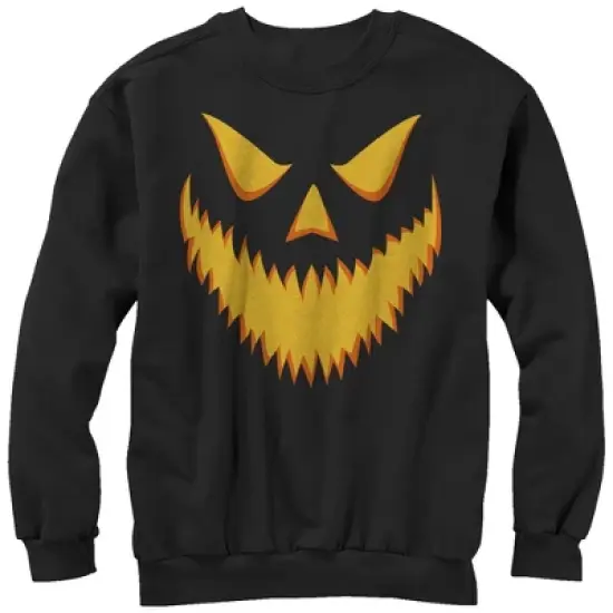 Men's Lost Gods Halloween Jack-o'-Lantern Grin Sweatshirt image {2}