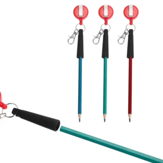 Unique Bargains Plastic Woodwork Bricklayer Markers Retractable Pen Holders 4 Pcs image {2}