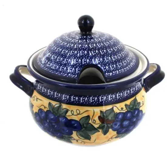 Blue Rose Polish Pottery 1004 Zaklady Soup Tureen image {3}