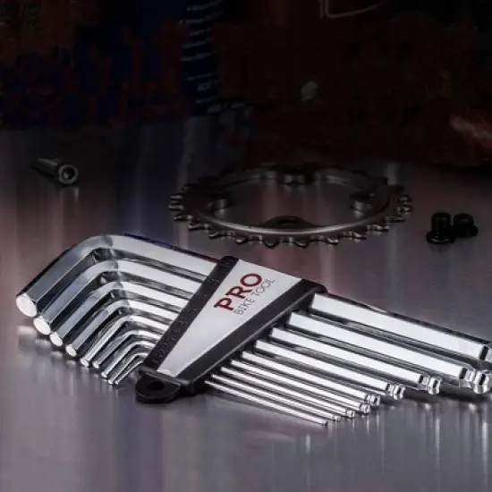 PRO BIKE TOOL Wrench Set, 9 Ball Headphone Tool image {4}