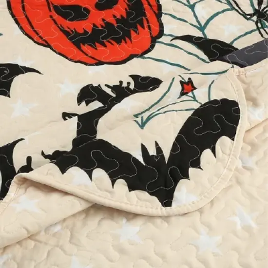 Marcielo Halloween Themed Quilt Bedspread Set image {8}