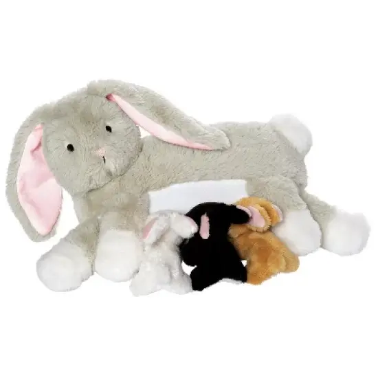 Manhattan Toy Nursing Nola Rabbit Nurturing Soft Toy image {1}