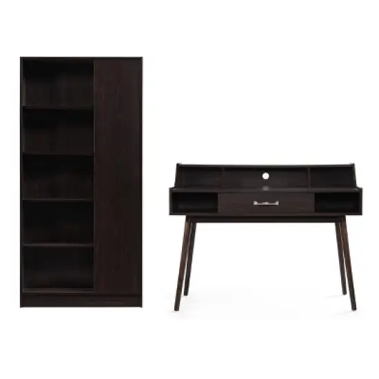 2pc Brenda Mid Century Home Office Set - Christopher Knight Home image {7}