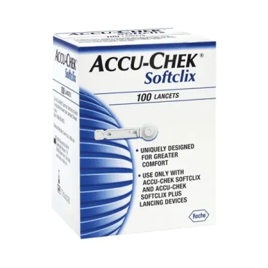 Accu-Chek Lancet for Lancing Device Track System 28 Gauge Multiple Depth Settings 1 Box(s), 100 /Box image {2}