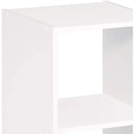 ClosetMaid 4583 Heavy Duty Decorative Bookcase Open Back 8-Cube Storage Organizer in White with Hardware for Closet, Office, or Toys image {1}