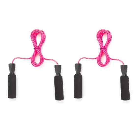 Mind Reader Adjustable Jump Rope with 5.25" Memory Foam Ergonomic Handles, 2 Pack image {7}