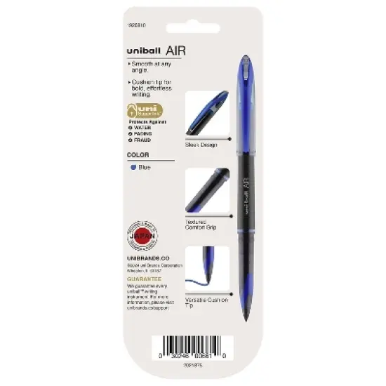uni-ball AIR Rollerball Pens Bold Point Blue Ink 1926810 image {7}