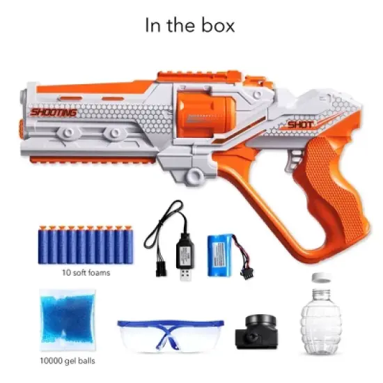 HOM Electric Gel Blaster Toy - Advanced High-Capacity Magazine, Rapid-Fire Automatic Splatter Ball Blaster for Ages 14+ image {4}