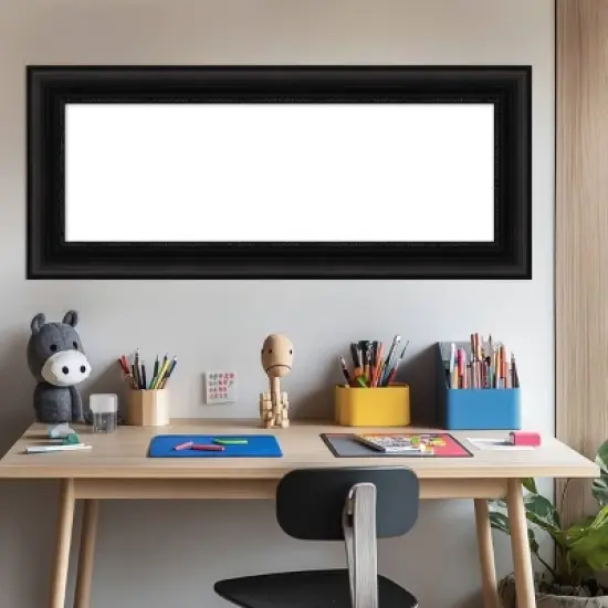 Amanti Art Parlor Black Framed Magnetic Dry Erase Board image {7}