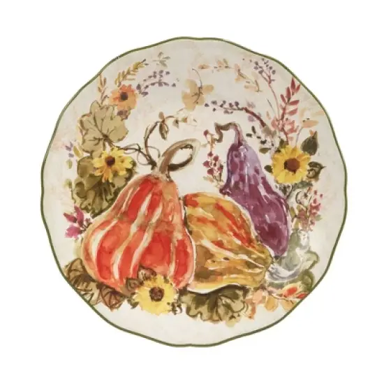 Set of 4 Harvest Morning Dessert Plates - Certified International image {1}