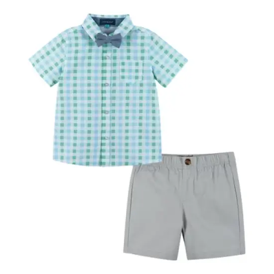 Andy & Evan  Toddler Boys Plaid Dapper Set image {4}