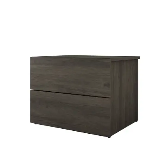 4pc Queen Apollo Bedroom Set Bark Gray/Black - Nexera image {3}