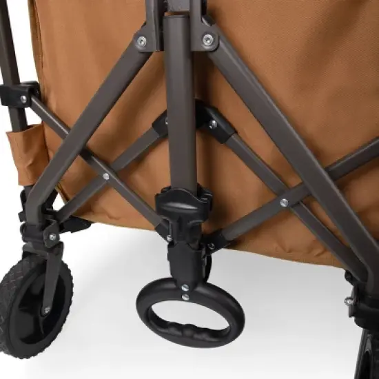 Oniva Wilderness Collapsible Outdoor Folding Wagon - Brown/Gray image {6}