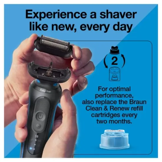 Braun Series 5 Electric Shaver Replacement Head - 54B Black image {3}