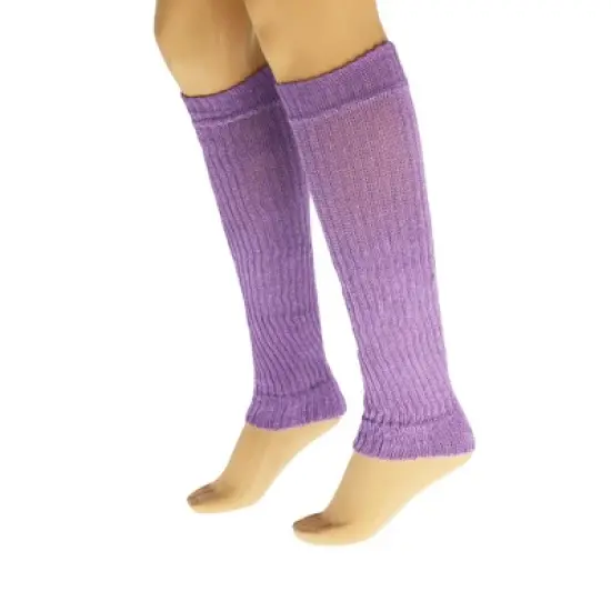 Retro-Inspired Cotton Leg Warmers for Women Soft, Stretchy, 20&rdquo; Long Knit Warmers 1 Pair image {5}