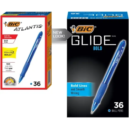BIC Velocity Retractable Ball Pen Blue Ink 1.6 mm 36/Pack VLGB361BE image {9}