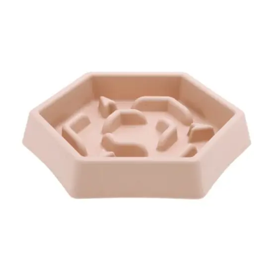 Unique Bargains Convenient Hexagon Shape Dog Bowl 1 Pc image {7}