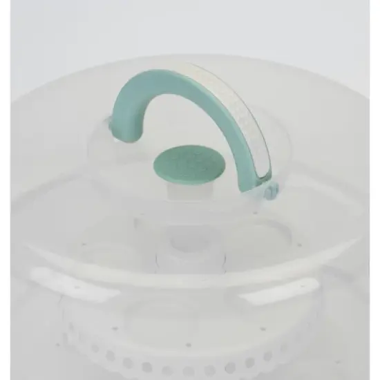 Sweet Creations Cupcake and Cakepop Carrier Light Aqua Blue image {2}